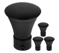 iplusmile Tapas Decorativas para Barra de Cortina de 22 MM Remates de Hierro Negro 4 Piezas para Dormitorio y Sala Accesorios para Barras de Cortinas Extremos de Repuesto