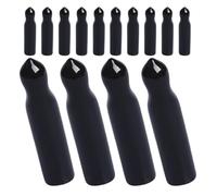 iplusmile Tapas para Botellas de Vertedor 15 Piezas, Cubiertas Antipolvo de Goma Largas para Dispensadores de Aceite y Vino, Compatibles Botellas Estándar, Accesorio Práctico para Bar