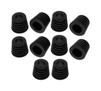 iplusmile Tapones de Silicona 10 Piezas Diseño Negro para Botellas de Vino Reutilizables Fáciles de Usar y Conservar Adecuado para Hogares y Clubes