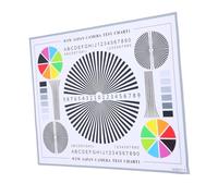 iplusmile Tarjeta de Prueba para Lente CCTV Adhesiva Calibración de Color y Enfoque para Cámaras de Seguridad Herramienta de Instalación y Evaluación de Imagen Resistente para Interiores y