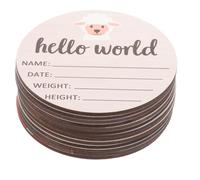 iplusmile Tarjetas Mensuales de Madera para Ñiño 13 Piezas, Letreros de Anuncio del Mes del Ñiño, Discos Suaves y Resistentes para Accesorios Fotográficos del Primer Año, Obsequio Adecuado