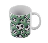 iplusmile Taza de Cerámica de Fútbol para Café y Agua, Diseño Deportivo | Cerámica Fácil de Limpiar, para Desayuno y Exterior, Coleccionable para Aficionados y Coleccionistas