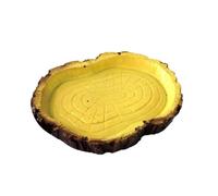 iplusmile Tazón De Comida para Mascotas Resinado De Síntesis Diseño Que Imita La Corteza Árbol Comedero para Reptiles Accesorios para Hábitat De Tortugas para Terrarios Tortugas Lagartijas y