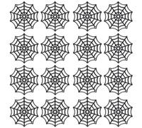 iplusmile Telarañas Falsas de Plástico Negras 200 Piezas para Decoración Halloween Interior y Exterior Adornos Realistas de Telaraña Artificial para Fiesta y Pared