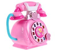 iplusmile Teléfono de Juguete Música y Cuentos Teléfono de Fantasía Rosa sin Batería Juguete Educativo Interactivo para Desarrollo del Lenguaje y Juego Imaginativo