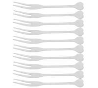 iplusmile Tenedores de Fruta Reutilizables de Acero Inoxidable 10 Forma de Corazón Plateados Diseño Elegante y Saludable Ideales para Bodas y Fiestas