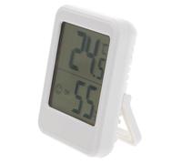 iplusmile Termómetro Digital Interior con Higrómetro Electrónico Preciso Monitor de Temperatura y Humedad para Hogar Accesorio de Habitación con Pantalla LCD y Diseño Moderno Blanco