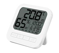 iplusmile Termómetro Higrometro Digital Interior Alta Precisión Medidor Temperatura Humedad Pantalla LCD Gran Ángulo Soporte y Colgante para Hogar Oficina