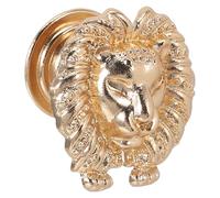 iplusmile Tirador Decorativo para Cajones y Puertas de Armario Cabeza de Tigre Metálico Dorado Diseño Francés Clásico Pomo para Muebles Vintage Herraje Resistente y Fácil Instalación