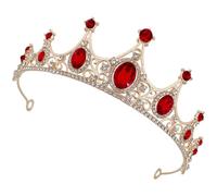iplusmile Tocado Ligero y Fácil de Llevar Corona en Forma de Corona Hecho de Aleación de Zinc y Acrílico Diseño Delicado y Chic de Novia para Bodas y Fiestas