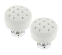 iplusmile Topes de Puntera Ajustables para Patines de Doble, 2 Unidades Color Verde Menta, Tope de Goma Resistente con Perno de 15,2 Mm, Accesorios para Patinaje Seguro y Repuestos