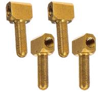 iplusmile Tornillo de Violonchelo Dorado de Alta Resistencia, Accesorio de Metal para Reparación de Vara de Violonchelo, Paquete de 4 Piezas para Instrumentos Musicales