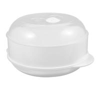 iplusmile Utensilios para Cocinar al Vapor Microondas Vaporera Redonda de Plástico, Cesta Reutilizable Tapa para Alimentos y Rejillas Ajustables, Adecuado para Cocina al Varios estilos