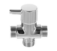 iplusmile Válvula Divisora de Ducha de Metal 1/2 Pulgada Macho, 2 Salidas | Rosca G1/2, Compatibilidad, Instalación Sencilla, Cambio Rápido, Alto Flujo, Color Plata