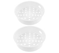 iplusmile Vaporera para Alimentos 2 Piezas Cesta de Pp Resistente al Calor para Cocinar al Vapor Dumplings y Dim Sum en Cocina Tradicional