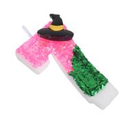 iplusmile Vela Cumpleaños Número con Brillo y Sombrero de Bruja Decoración Pastel Fiesta Aniversario para Temática Mágica