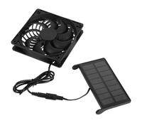 iplusmile Ventilador Solar con Panel para Casetas de Mascotas y Gallineros Ventilación Continua y Enfriamiento para Invernaderos y Cobertizos Fácil Instalación Consumo Eléctrico