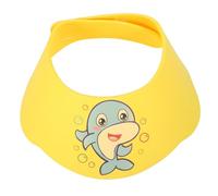 iplusmile Visera Amarillo Bebés y de Gorro Ajustable Baño para Niños Adecuado de Ducha Gran Ala de Eva para Proteger Ojos y Orejas el