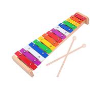 iplusmile Xilófono de Madera de 15 Instrumento de Percusión Educativo para Niños Juguete Musical y Duradero Desarrollo Motor y Coordinación Mano-Ojo