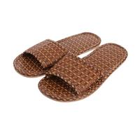 iplusmile Zapatillas Casa Verano de Rattan Antideslizantes Pantuflas Cómodas y para Diario Interiores Tpr Resistente Absorbentes de Sudor y Humedad