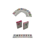 IPM VENTAS baraja de Carta para Aprender ABECEDARIO Y NUMEROS, ejercita el Cerebro de tu Hijo y Mayores. (Rosa)
