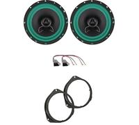 IPNOSIS Kit de 2 Altavoces Coche IP-01165 para Fiat Tipo (SW) de 2015 a 2020, Fiorino + Qubo desde 2008 en adelante con 2 soportes delanteros, 2 conectores