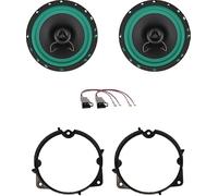 IPNOSIS Kit de 2 altavoces IP-01165 para Fiat Grande Punto 199 desde 2005 en adelante, Fiat Fiorino, Fiat Qubo con 2 soportes traseros, 2 conectores