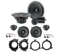 IPNOSIS Kit de 8 altavoces ASE 165 + ASE 130 para Renault Clio IV de 2013 a 2021 + 4 soportes delanteros y traseros + 4 conectores
