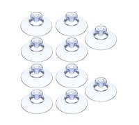 IPNSDON 10 Piezas Ventosas, Ventosas para Ventanas, Clips de Ventosa, Ventosas Sin Gancho, Fuertes y Prácticas, Adecuadas para Ventanas, Azulejos, Paneles de Vidrio, Transparente (20 mm)