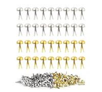 IPNSDON 100 PCS Mini Brad Tack Clips de Cabeza Redonda Clips de Patrón Clips de Cabeza Redonda de Metal para Scrapbooking Clips de Patrón de Brad Tack para Escuela Oficina Papel Clip Manualidades DIY