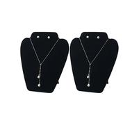 IPNSDON 2 piezas de soporte de terciopelo para collares, pendientes, altura 21,1 cm, soporte de joyería 3D, caja de almacenamiento, maniquí, conjunto de grupo, soporte de exhibición soporte collar