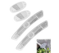 IPNSDON 4 Piezas Reflectores para Bicicleta, 2 Radios Redondos Reflectantes Más 2 Radios Largos Mejoran la Conducción Nocturna