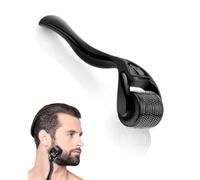 IPNSDON Beard Roller 0,5 mm, Derma Roller, Beard Roller, estimula el crecimiento la barba y el cabello, Micro Needle Roller Skin and Hair Care Men and Women, reduce cicatrices del acné y las estrías