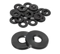 IPNSDON M10 Paquete de 40 piezas 10 mm de diámetro interior diámetro exterior 20 mm 1 mm de espesor grifo tubería de agua junta de sellado de perno de fijación (sin goma)