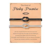 IPNSDON Pulseras de pareja, regalos de San Valentín para parejas, pulseras de amor unisex, amuletos de la suerte de la Cábala, perfectos para novios/novias, compromisos, Navidad y aniversarios.