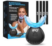 IPO Blanqueador Dental Profesional - Kit Blanqueador Dental LED 16X con 4 Geles IPO - Elimina Manchas de Café/Té - Blanqueamiento Casero para Dientes Sensibles.