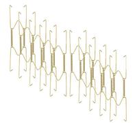 ipobie 10 Unidades de Colgador de Platos de Acero Inoxidable, Ganchos de Perchas de Placas, Platos Decorativos para Colgar, Ganchos de Pared para Cuadros, Fotos de Boda, Marco