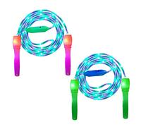 iPobie 2 Paquetes Cuerda de Saltar Con LED, Ejercicio y Fitness, Brillante Para Niños y Espectáculo de Luces
