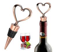 iPobie 3 Piezas Tapón para Botella de Vino, tapones de botella de vino en forma de corazón Vino Rojo, champán, Cerveza, Cerveza, Cerveza, sellador, Regalos de Boda