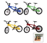 iPobie 4 piezas dedo mini bicicleta juguete, modelo de bicicleta de montaña adornos modelo bicicleta modelo