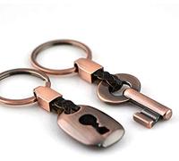 iPobie Llavero de Pareja, Llavero de los pares Llavero de Cuero Creativo Regalo de Cerradura Dominante Anillo