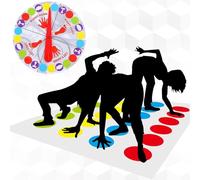 iPobie Twister Juego para niños y Adultos,Juegos de Suelo Gaming Familiar,Twisting Game Partir de Fiesta,Juego de Equilibrio Divertido