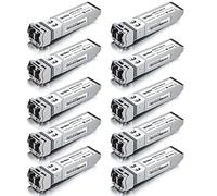 ipolex 10G SFP+ Transceptor LC monomodo, 10GBase-LR Mini módulo GBIC compatible con Cisco SFP-10G-LR, Ubiquiti UF-SM-10G, Meraki MA-SFP-10GB-LR, Mikrotik, Netgear, etc. (SMF, 1310-nm, 10 km) 10 piezas