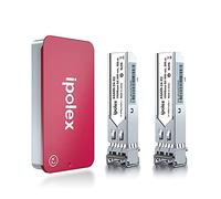 Ipolex 2 PCS Transceptor LC multimodo SFP SX 1G, módulo Mini-Gbic 1000Base-SX compatible con Cisco GLC-SX-MMD, Ubiquiti UF-MM-1G, Meraki MA-SFP-1GB-SX, Netgear, Mikrotik, etc. (MMF, 850 nm, 550 m)