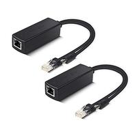 Ipolex Active PoE Splitter - Power Over Ethernet Splitter Adapter, 48V to 12V, IEEE 802.3af Compliant, 10/100Mbps PoE Splitter for Surveillance Camera, WAP and VoIP Phone, up to 100m, 2 Pack