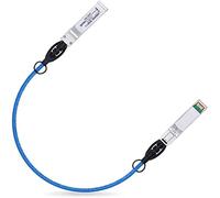 Ipolex Cable de Cobre 10G SFP+, DAC SFP+ Azul, Cable de conexión directa10GBASE-CU, Cable twinax pasivo de 10 GB/s Compatible con Cisco, Ubiquiti, Meraki, Mikrotik, Intel y más. 0,25 Metros