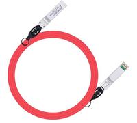 Ipolex Cable de cobre 10G SFP+, DAC SFP+ rojo, Cable de conexión directa10GBASE-CU, Cable twinax pasivo de 10 Gb/s compatible con Cisco, Ubiquiti, Meraki, Mikrotik, Intel y más. 2 metros