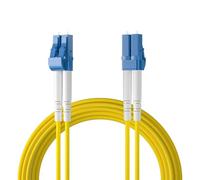 Ipolex LC to LC Fiber Patch Cable Modo único, 1G/10Gb OS2 cable de fibra óptica, Dúplex 9/125μm cable fibra óptica Internet, Jumper fibra óptica LSZH para SMF SFP/SFP+ Transceiver, 1 metros, 2-Pack.