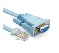 Ipolex RJ45 a RS232, DB9 9-Pin puerto serie hembra a RJ45 hembra Cat5 Ethernet LAN Cable de consola, 1.8m/6ft