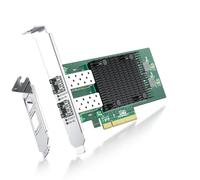 ipolex Tarjeta de Red de 10 GB, 2 Puertos SFP +, Nic de 10 GbE en comparación con Intel x710-DA2, Compatible con Windows Server/Windows/Linux/VMware (no Compatible con Mac OS, Modo de omisión)